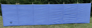 Vanilla Leisure 7 Wooden Pole Non-Woven Windbreak Blue