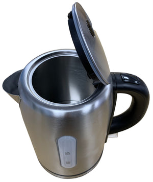 Vanilla Leisure 1 Litre Low Wattage Brushed Stainless Steel Cordless Kettle
