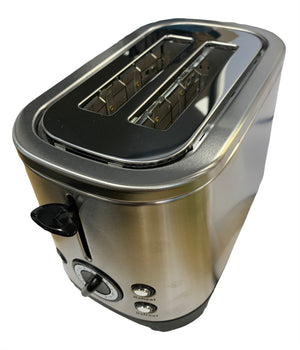 Vanilla Leisure 2 Slice Low Wattage Toaster (Stainless Steel)