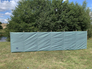 Vanilla Leisure Prestige 7 Pole Striped Windbreak Green