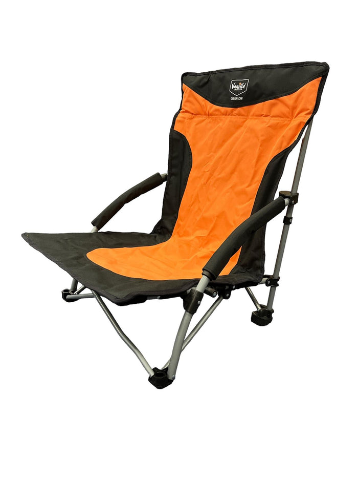 Vanilla Leisure Ocean Low Orange Beach Chair