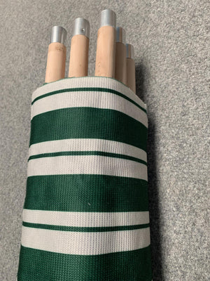 Vanilla Leisure Prestige 7 Pole Striped Windbreak Green