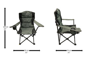 Vanilla Leisure Stromboli Folding Outdoor Chair with Heated Seat and Back