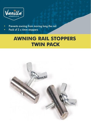 Vanilla Leisure Awning Rail Stoppers Twin Pack