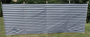 Vanilla Leisure Prestige 5 Pole Striped Windbreak Charcoal