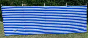 Vanilla Leisure Prestige 5 Pole Striped Windbreak Blue