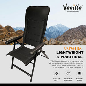 Granada 3D Mesh Multi Position Reclining Chair with Matching Folding Footrest