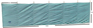 Vanilla Leisure Prestige 7 Pole Striped Windbreak Green