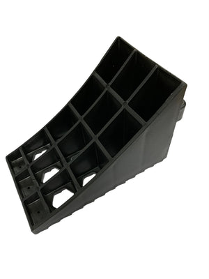 Wheel chock with handle, twin pack