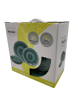 Vanilla Leisure Roma 12 Piece Melamine Dining Set