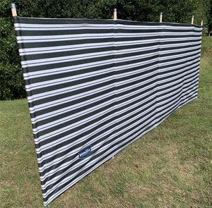 Vanilla Leisure Prestige 5 Pole Striped Windbreak Charcoal