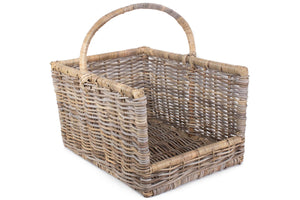 Vanilla Leisure Large Rattan Open Ended Log Basket