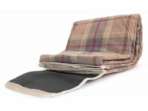 Vanilla Leisure Lavender Tartan Picnic Rug