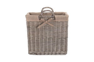 Vanilla Leisure Slim Hallway Antique Wash Log Basket