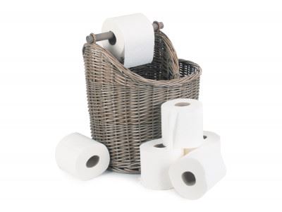 Vanilla Leisure Scooped Bathroom Basket