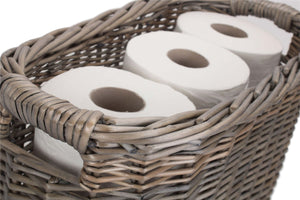 Vanilla Leisure Oval Toilet Organiser Wicker Basket