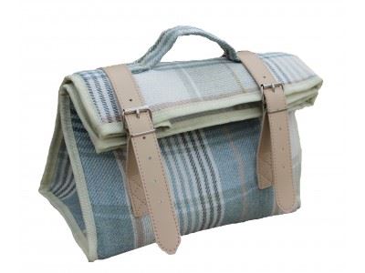 Vanilla Leisure Cream Tartan Cooler Pouch Bag