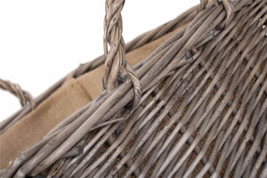 Vanilla Leisure Kindling Wood Log Basket