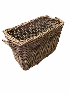 Vanilla Leisure Small Rattan Boot Room Basket Hand crafted and Ethically sourced materials