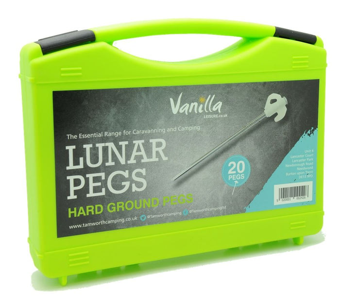 Vanilla Leisure - LUNAR Glow in the Dark 20 Rock Pegs with Free Case