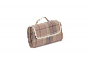 Vanilla Leisure Lavender Tartan Picnic Rug
