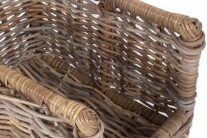 Vanilla Leisure  Small Rattan Open Ended Log Basket