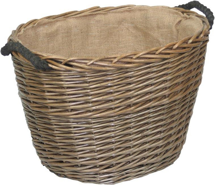 Vanilla Leisure Large Oval Log Basket