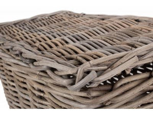 Vanilla Leisure Large Slim Rattan Storage Basket