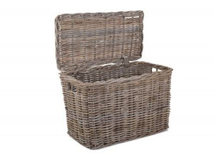 Vanilla Leisure Large Slim Rattan Storage Basket
