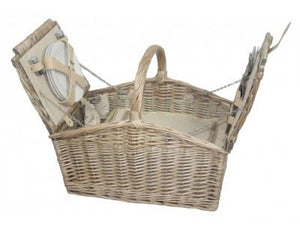 Vanilla Leisure Double Lidded 4 Person Picnic Hamper