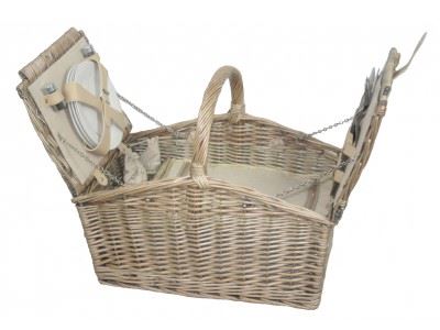 Vanilla Leisure Double Lidded 4 Person Picnic Hamper
