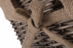 Vanilla Leisure Slim Hallway Antique Wash Log Basket