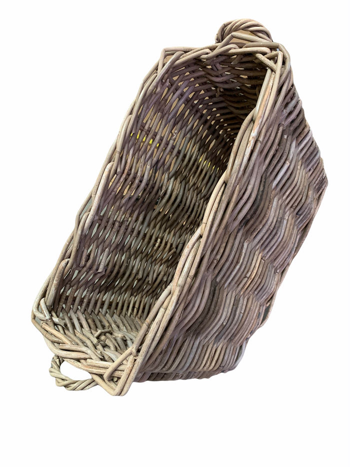Vanilla Leisure Small Rattan Boot Room Basket Hand crafted and Ethically sourced materials
