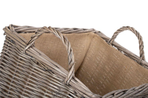 Vanilla Leisure Kindling Wood Log Basket